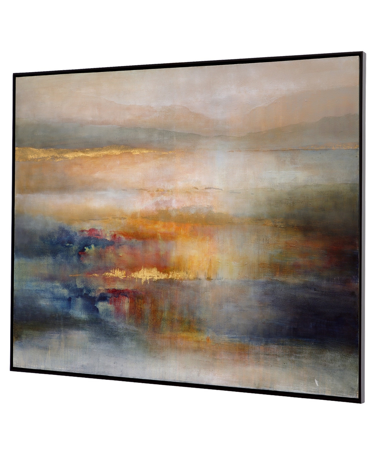 Uttermost Seafaring Dusk Hand Painted Canvas In Blue
