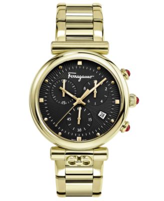 稀少 Ferragamo(フェラガモ) Ora Chronograph Ladies Watch Ora Ferragamo Chronograph 40mm Rubber Band – Meridian