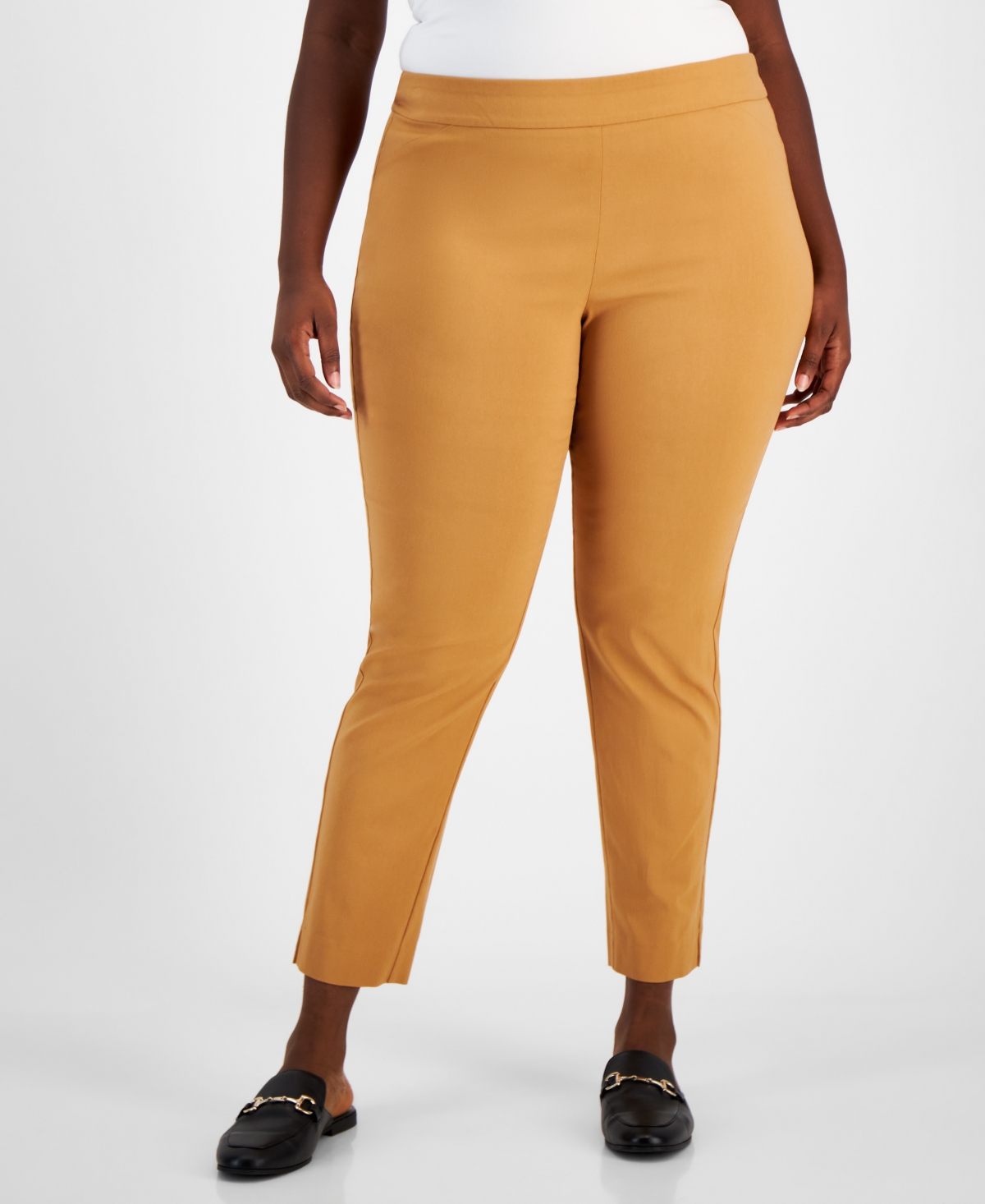 Plus Size Pull-On Cambridge Pants, Exclusively at Macy's - Canyon Trail