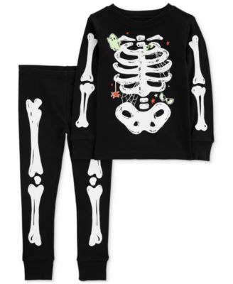 Carter's - Toddler Glow Halloween Skeleton 100% Snug Fit Cotton Pajamas, 2 Piece Set