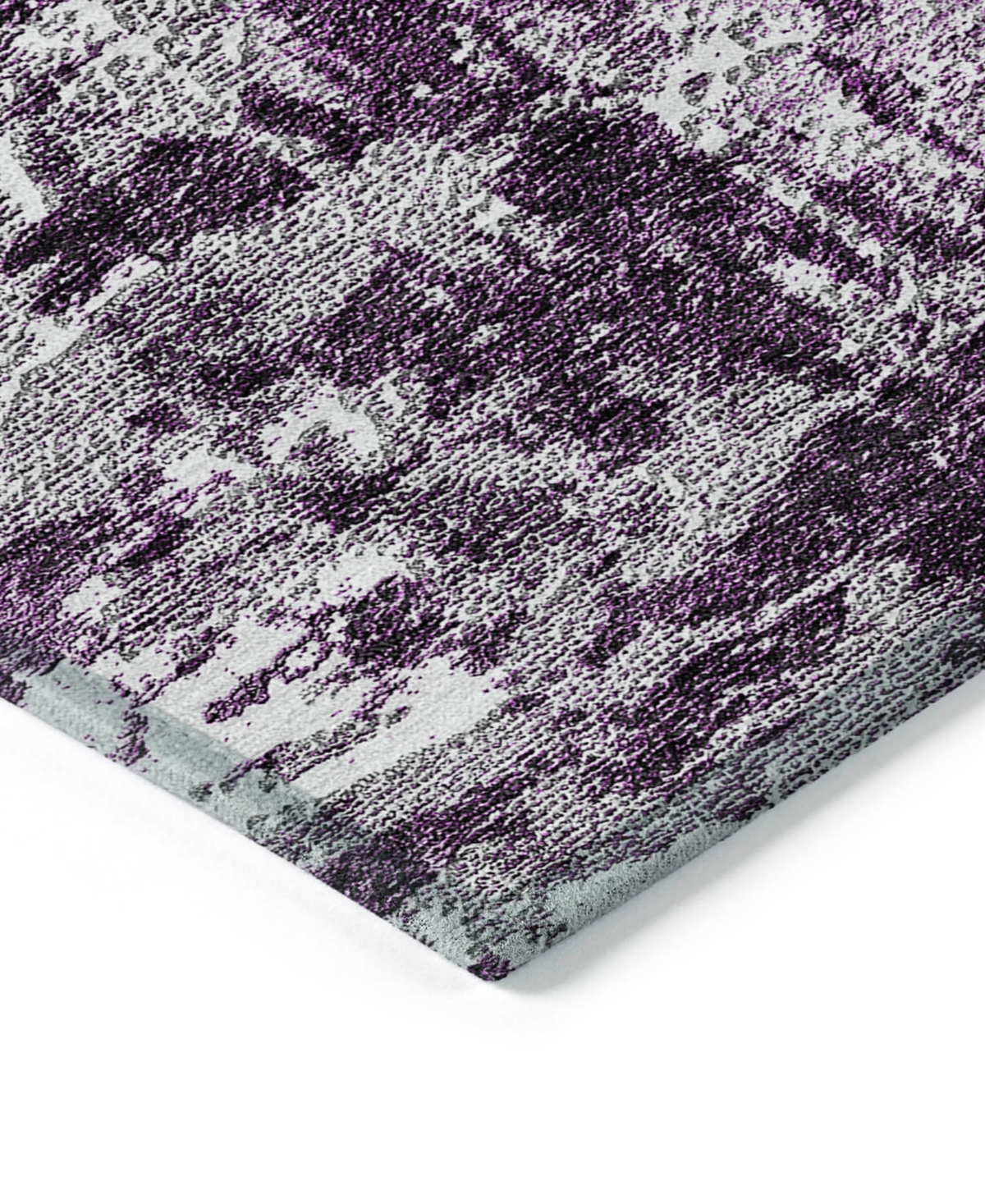 Addison Chantille Machine Washable Acn718 3'x5' Area Rug In Eggplant