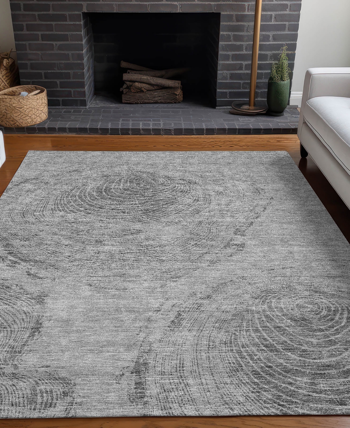 Addison Chantille Acn678 5'x7'6" Area Rug In Gray