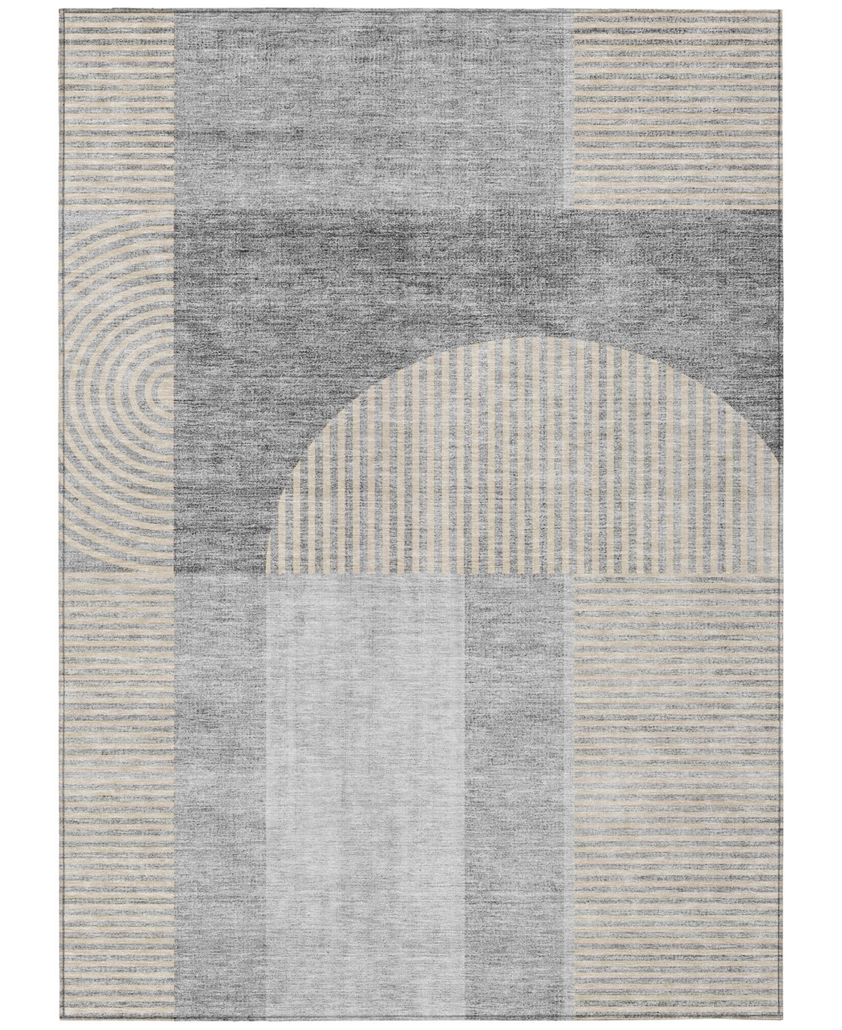 Addison Chantille Acn711 8'x10' Area Rug In Silver
