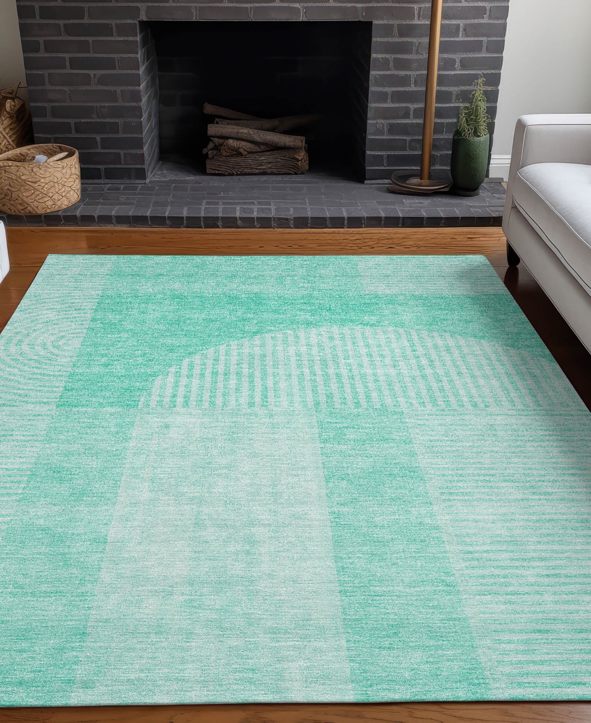 Addison Chantille Acn696 9'x12' Area Rug In Teal