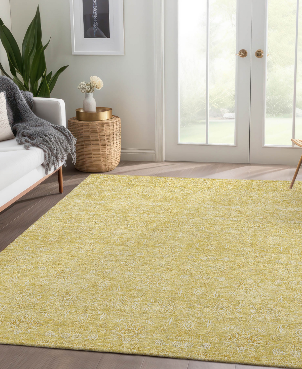 Addison Chantille Acn703 9'x12' Area Rug In Gold