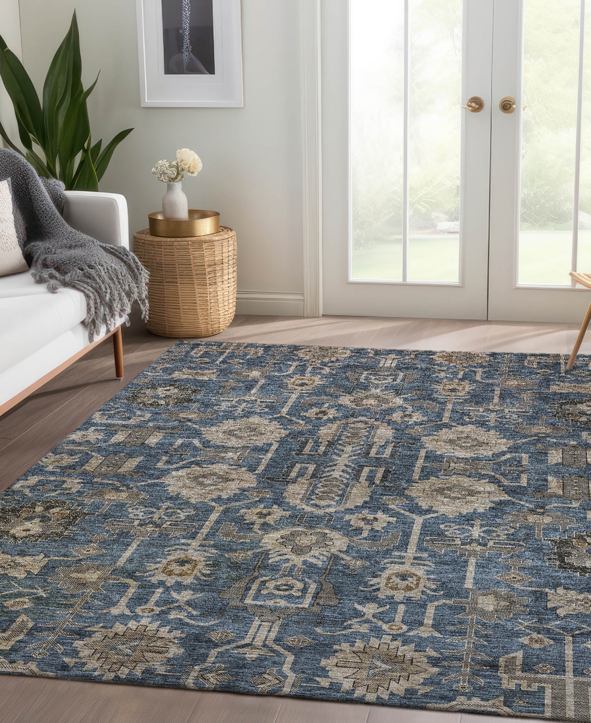 Addison Chantille Acn697 10'x14' Area Rug In Navy