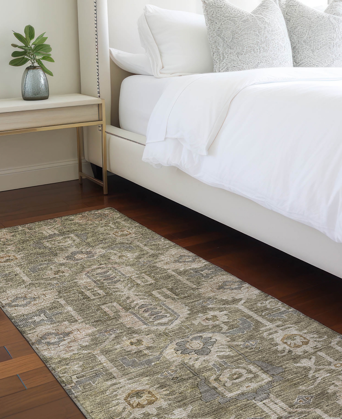 Addison Chantille Machine Washable Acn697 2'3"x7'6" Runner Area Rug In Brown