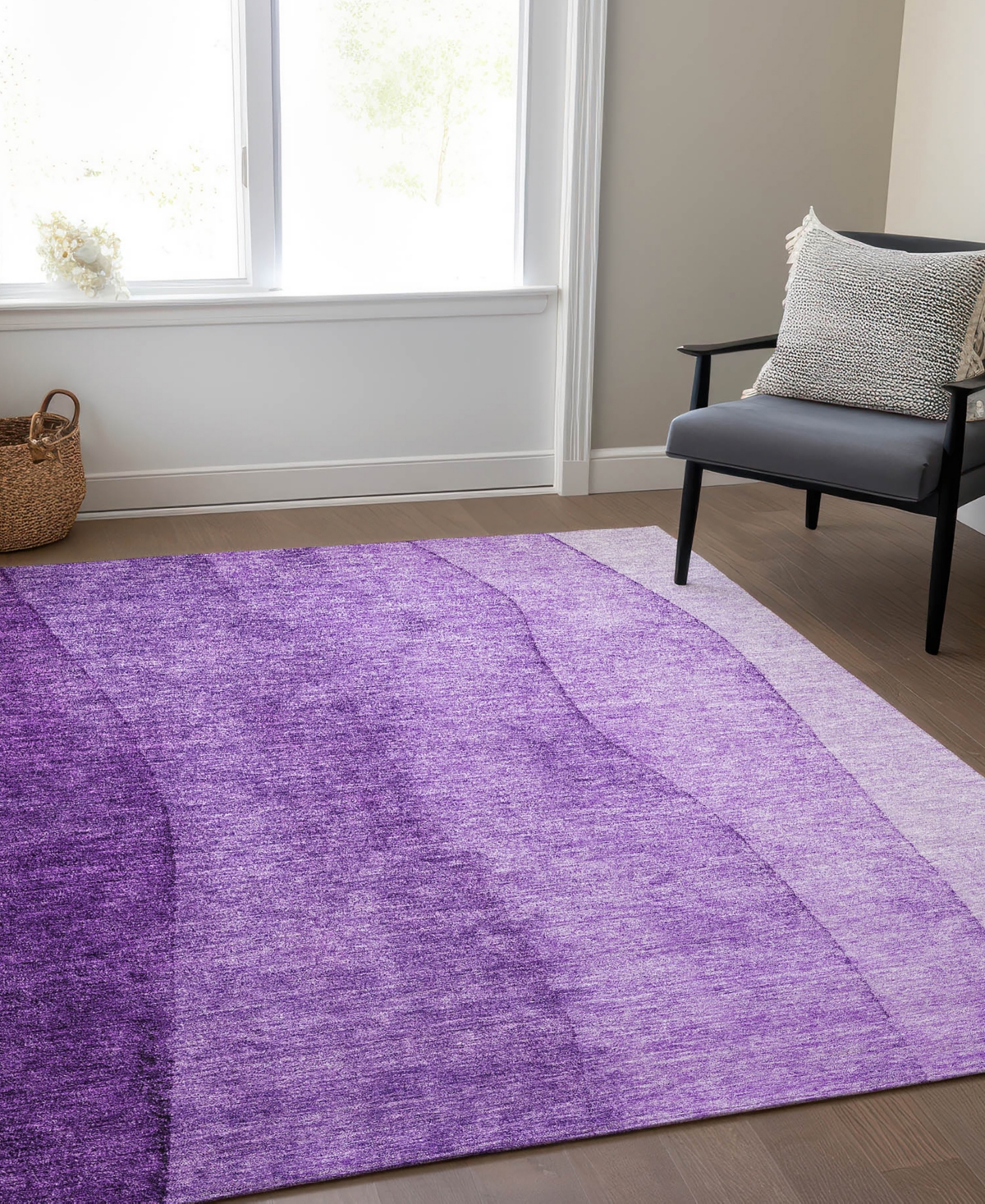 Addison Chantille Acn690 9'x12' Area Rug In Purple