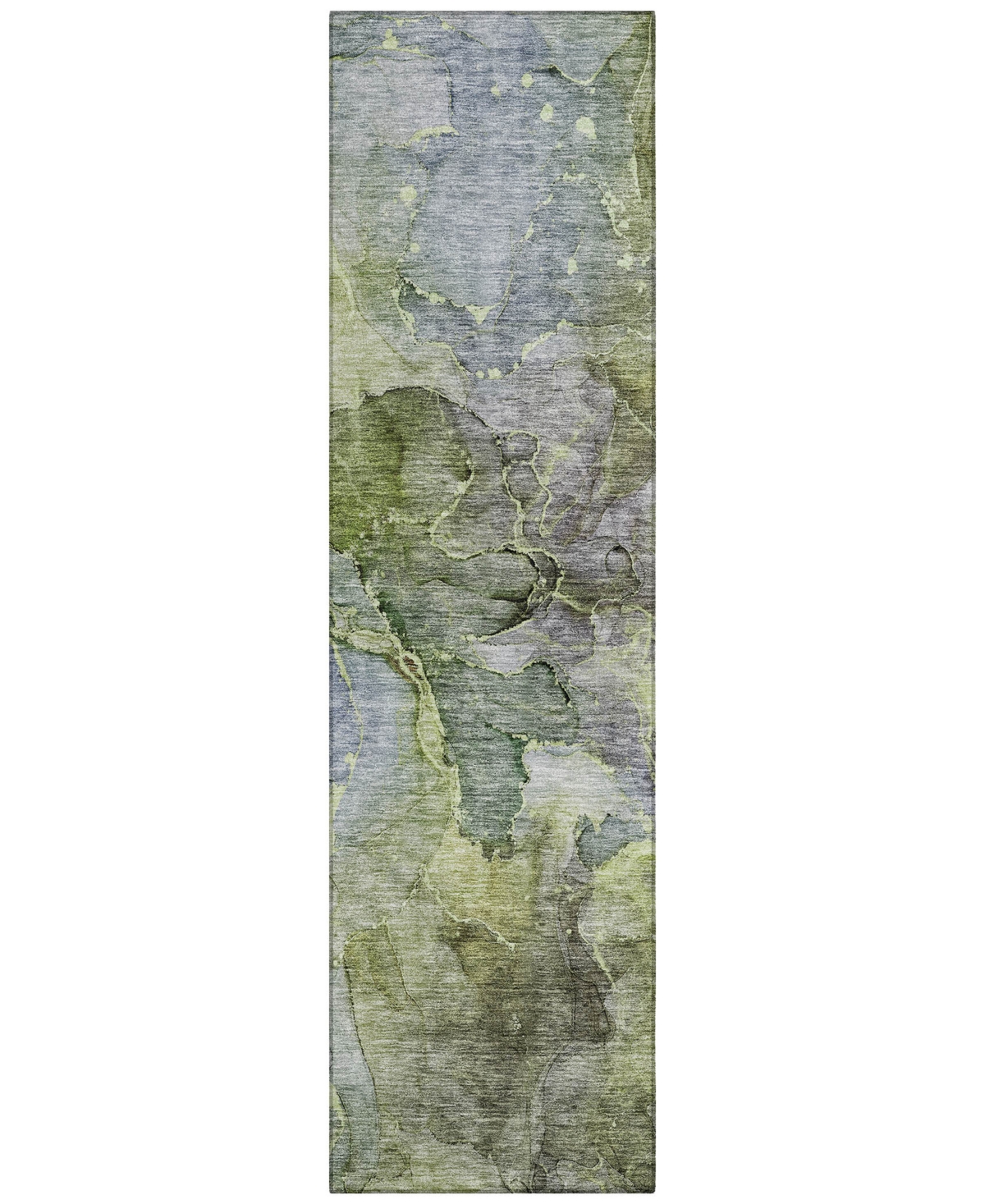 Addison Chantille Acn689 2'3"x7'6" Runner Area Rug In Olive