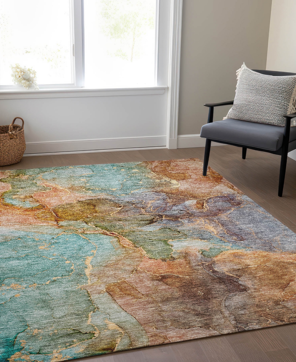 Addison Chantille Acn689 8'x10' Area Rug In Coral