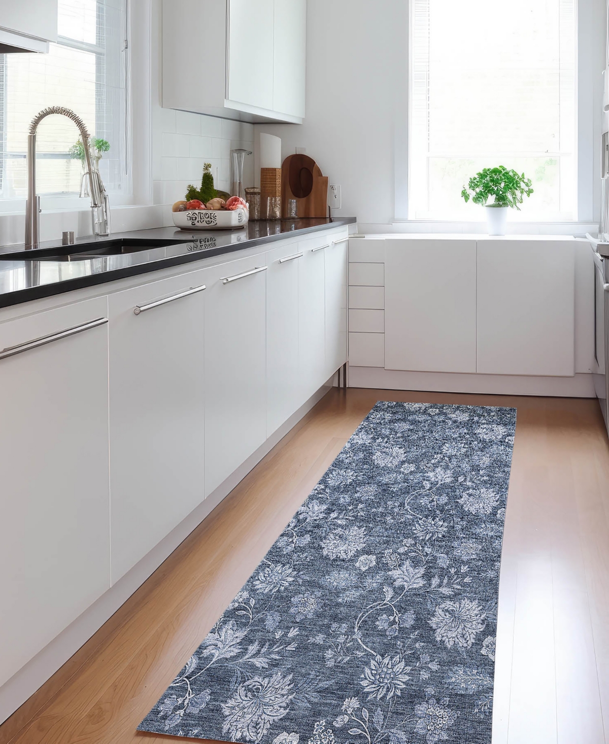 Addison Chantille Acn680 2'3"x7'6" Runner Area Rug In Blue