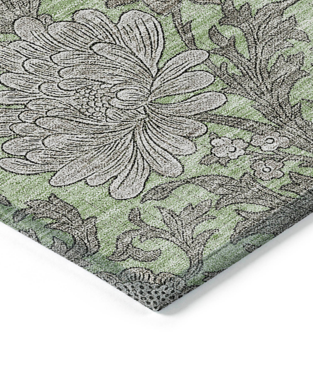 Addison Chantille Machine Washable Acn677 5'x7'6" Area Rug In Green