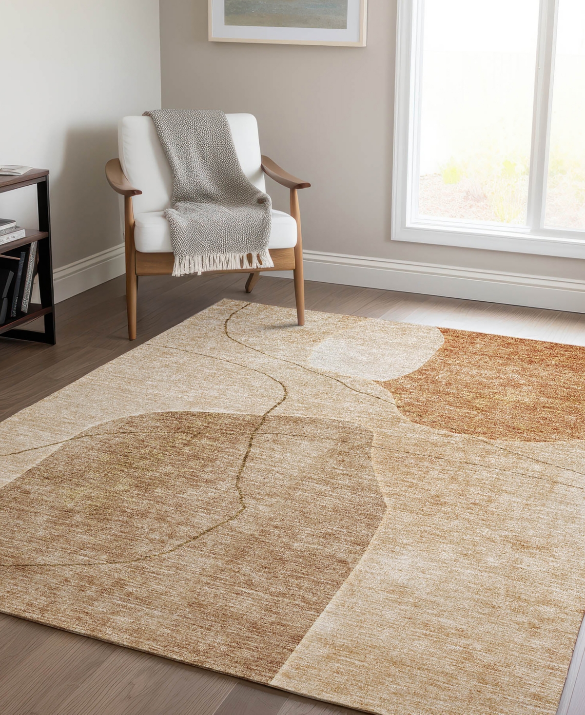 Addison Chantille Acn672 5'x7'6" Area Rug In Paprika