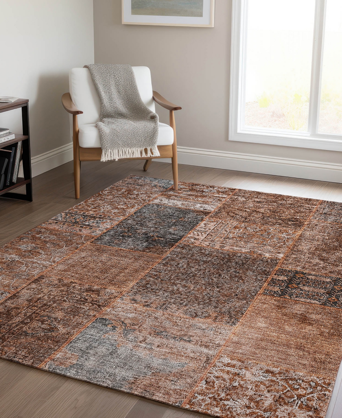 Addison Chantille Machine Washable Acn669 2'6"x3'10" Area Rug In Brown