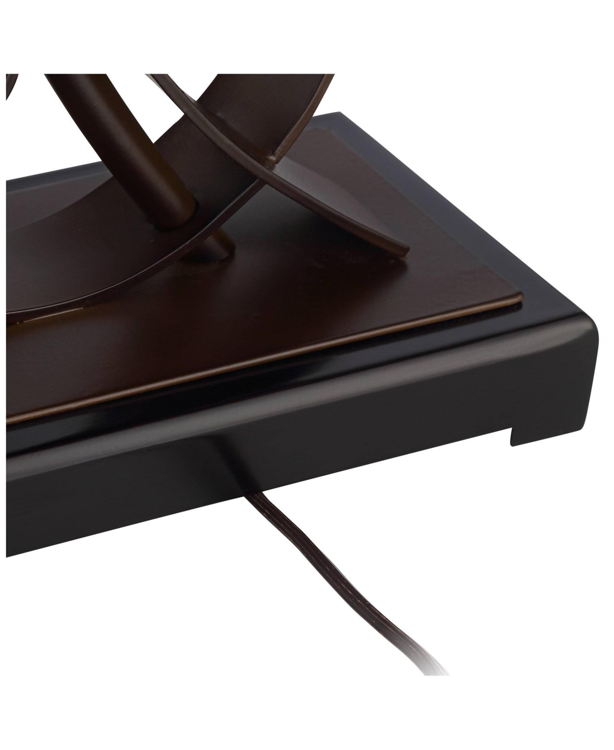 Teri Rustic Farmhouse Table Lamp Tall Vintage likeScroll Metal Light Mica Tapered Rectangular Shade for Bedroom Living Room House Home Beds