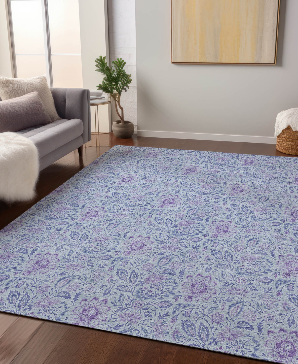 Addison Chantille Acn660 5'x7'6" Area Rug In Mist