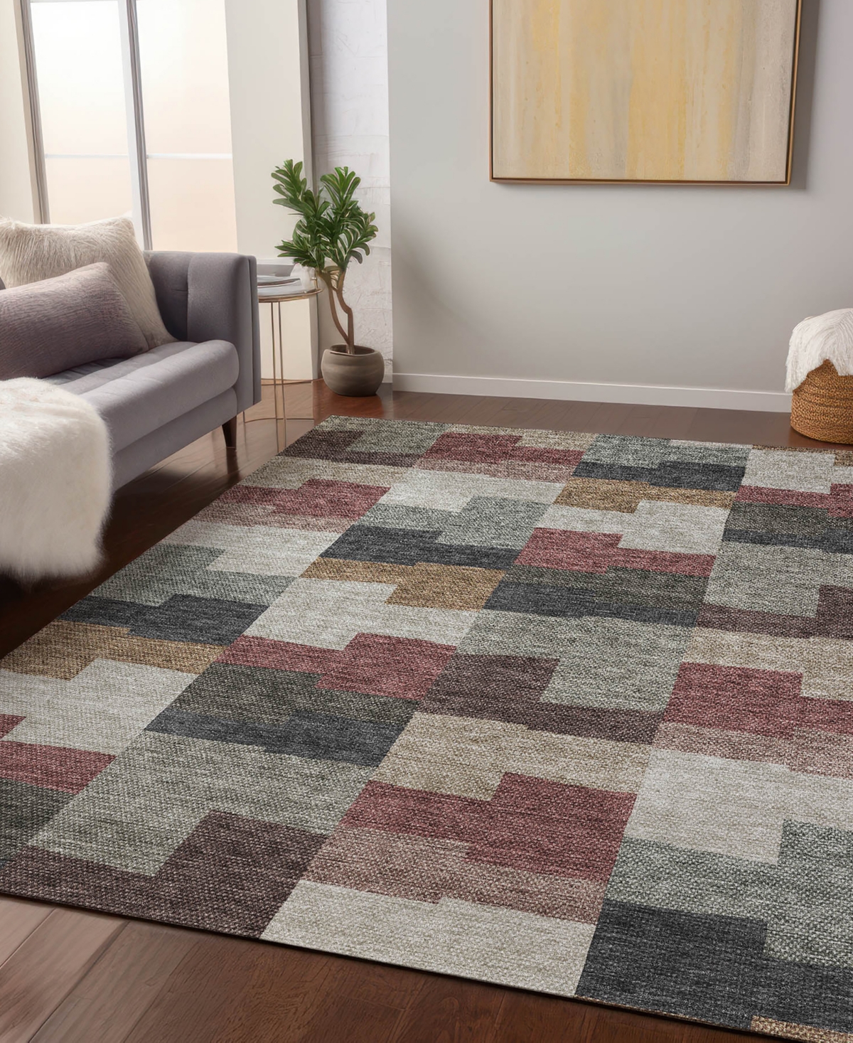 Addison Chantille Acn659 5'x7'6" Area Rug In Paprika