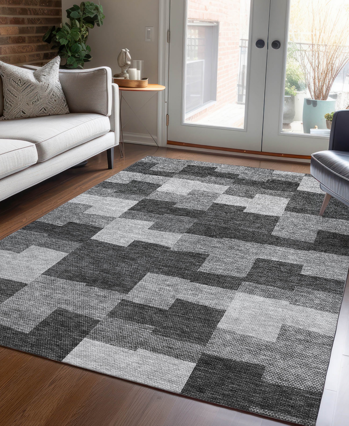 Addison Chantille Acn686 2'6"x3'10" Area Rug In Gray