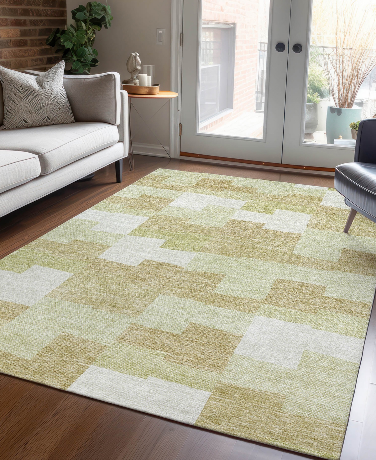 Addison Chantille Acn659 2'6"x3'10" Area Rug In Beige