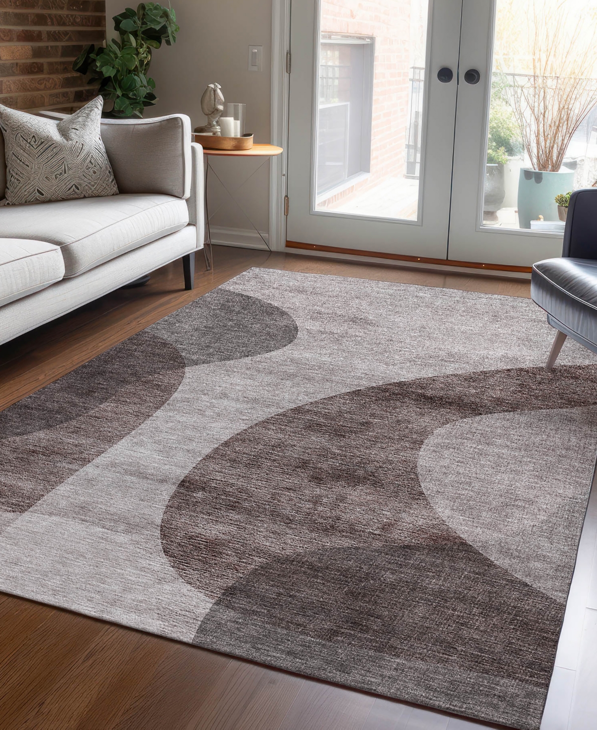 Addison Chantille Acn657 2'6"x3'10" Area Rug In Mocha