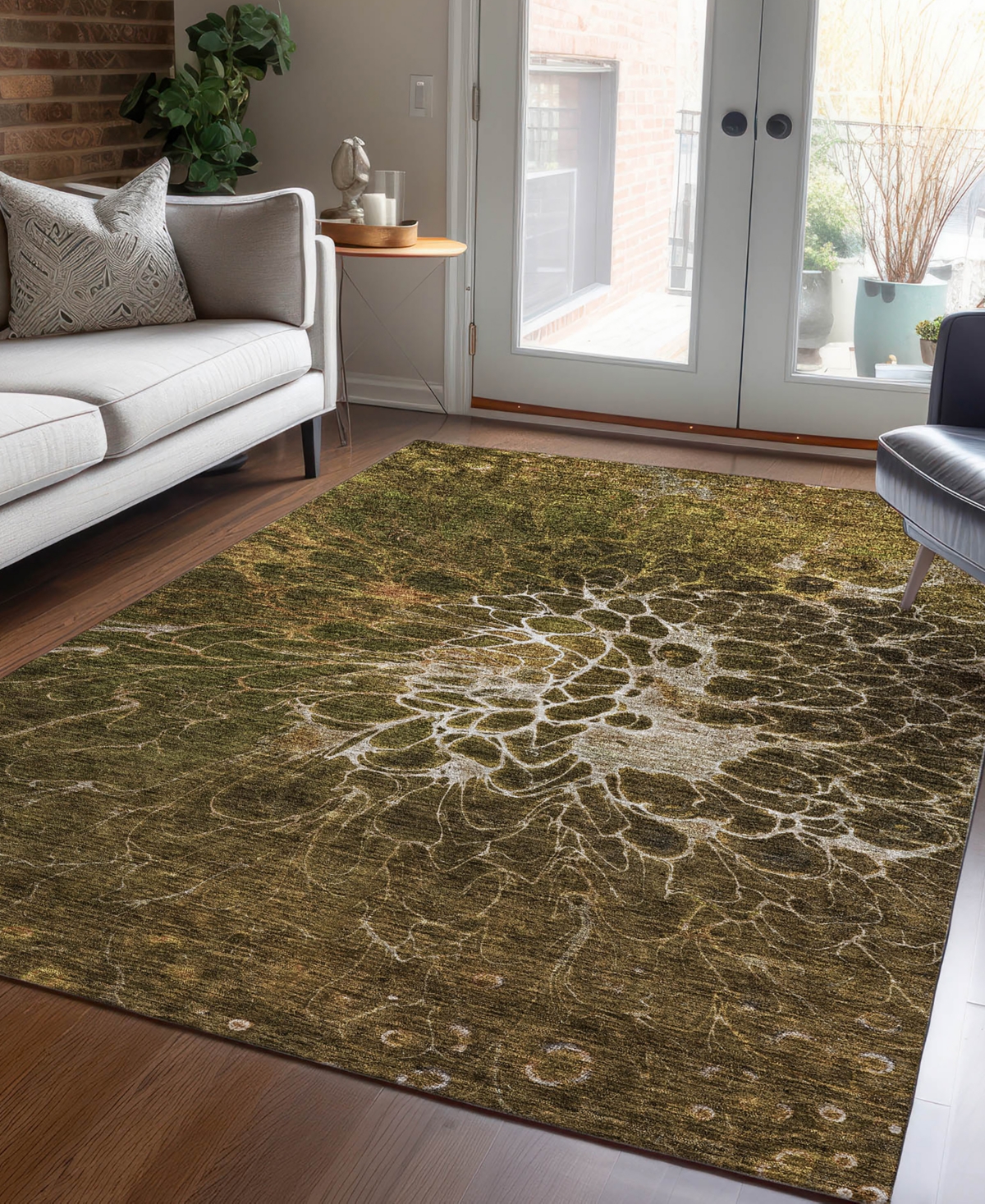 Addison Chantille Acn652 8'x10' Area Rug In Chocolate