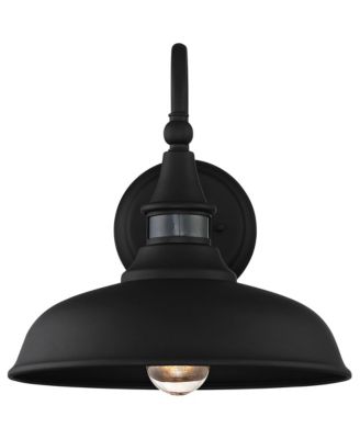 Dusk To Dawn Motion Sensor Dark Sky 12 1/2" Gough Rustic Industrial Farmhouse Outdoor Barn Light Fixture