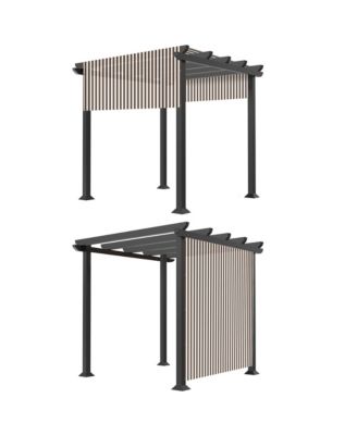 8x10 Ft Universal Pergola Canopy Replacement Cover Sun Shade Rod Pocket Garden