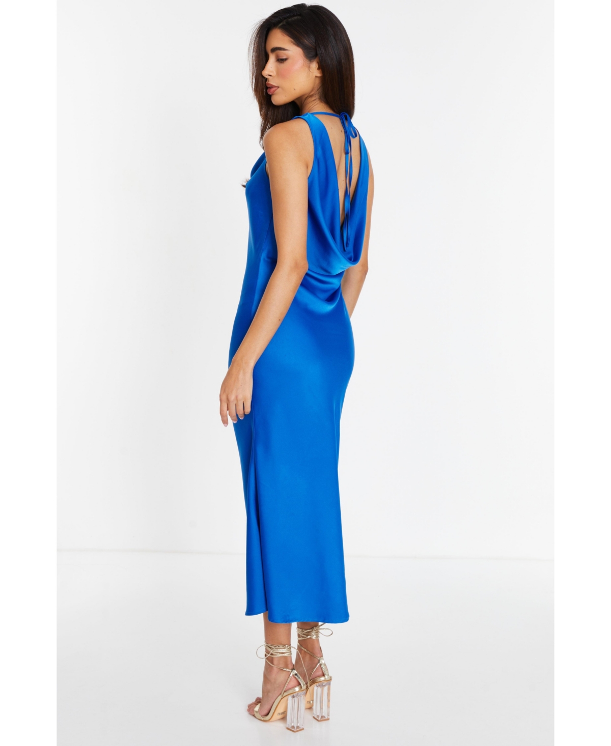 Quiz Women's Satin Slip Midi Dress