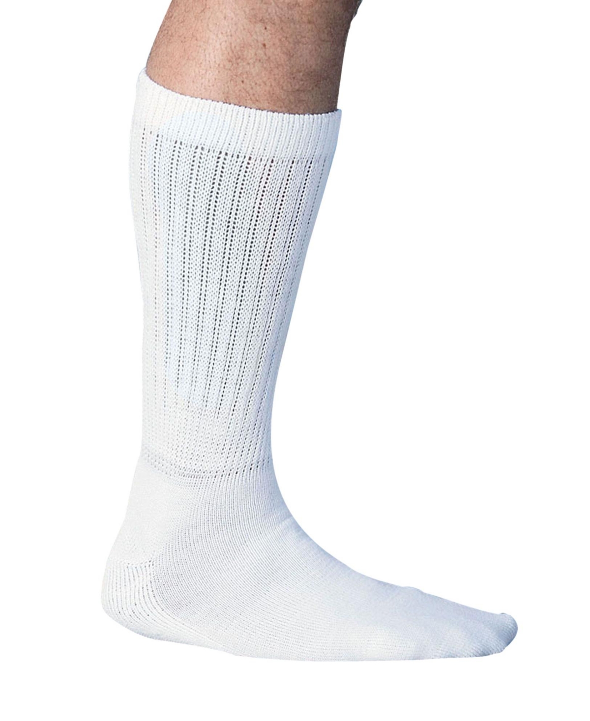 Big & Tall Mega Stretch Socks - White