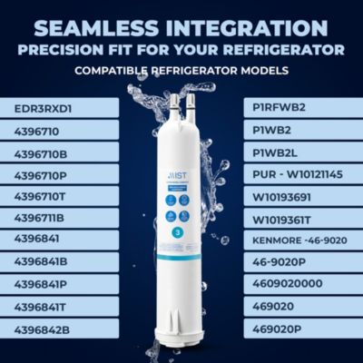 4396841 Water Filter Replacement for EDR3RXD1, Everydrop Filter 3, Compatible with 4396841, 4396710, Kenmore 46-9083, 46-9030, Refrigerator Water Filter (3 Pack)