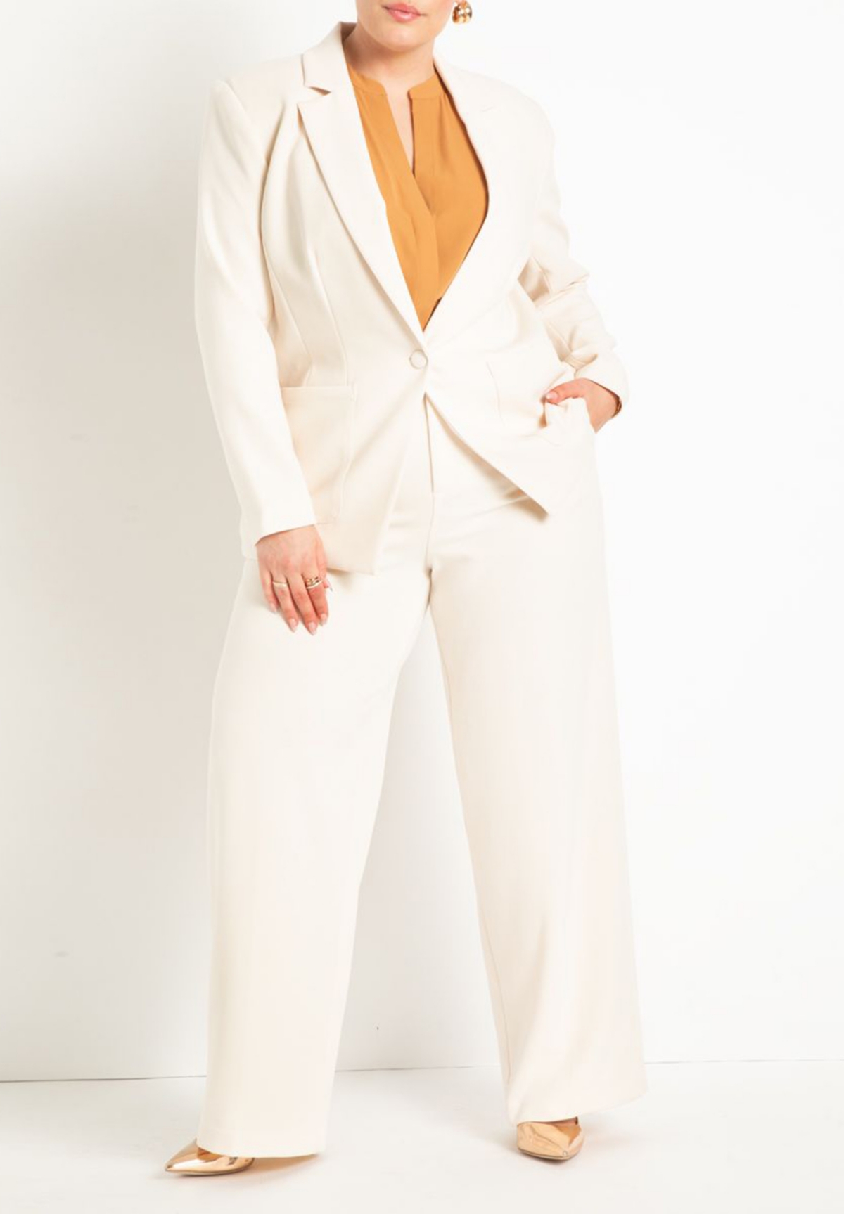 Eloquii Plus Size The 365 Suit Patch Pocket Blazer