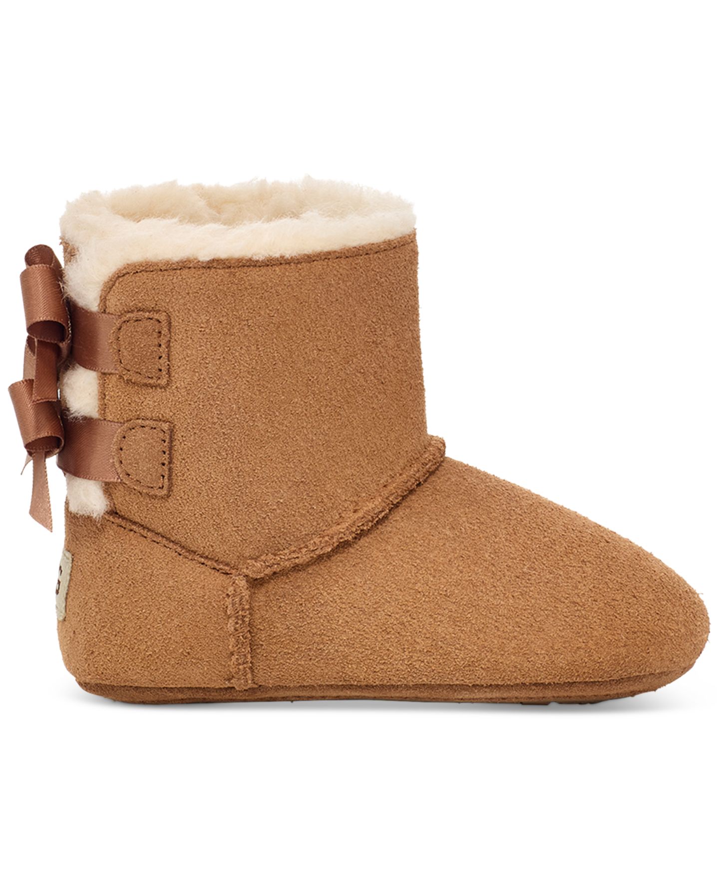 Ботинки UGG® Bailey Bow Booties для малышей, цвет: Каштановый — фото 2