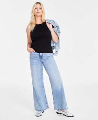 Женский свитер с круглым вырезом в рубчик 34-го размера, созданный для Macy's