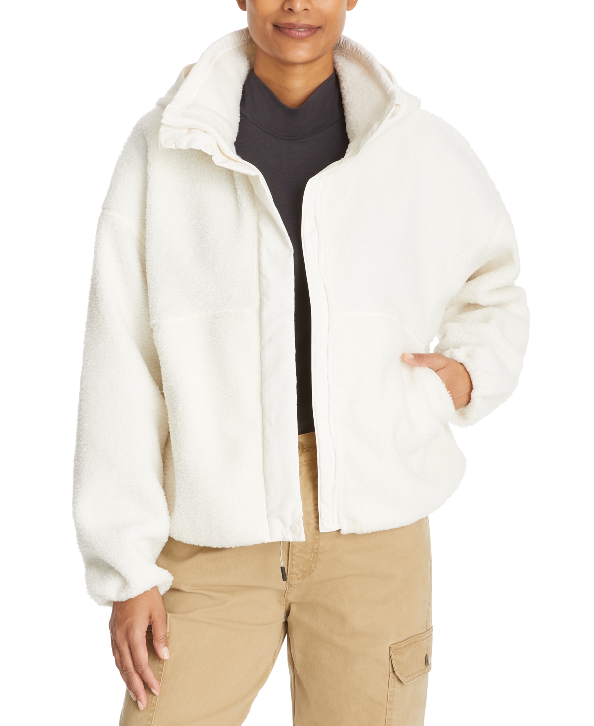 Women's Faux-Shearling Campfire Jacket - Cabernet