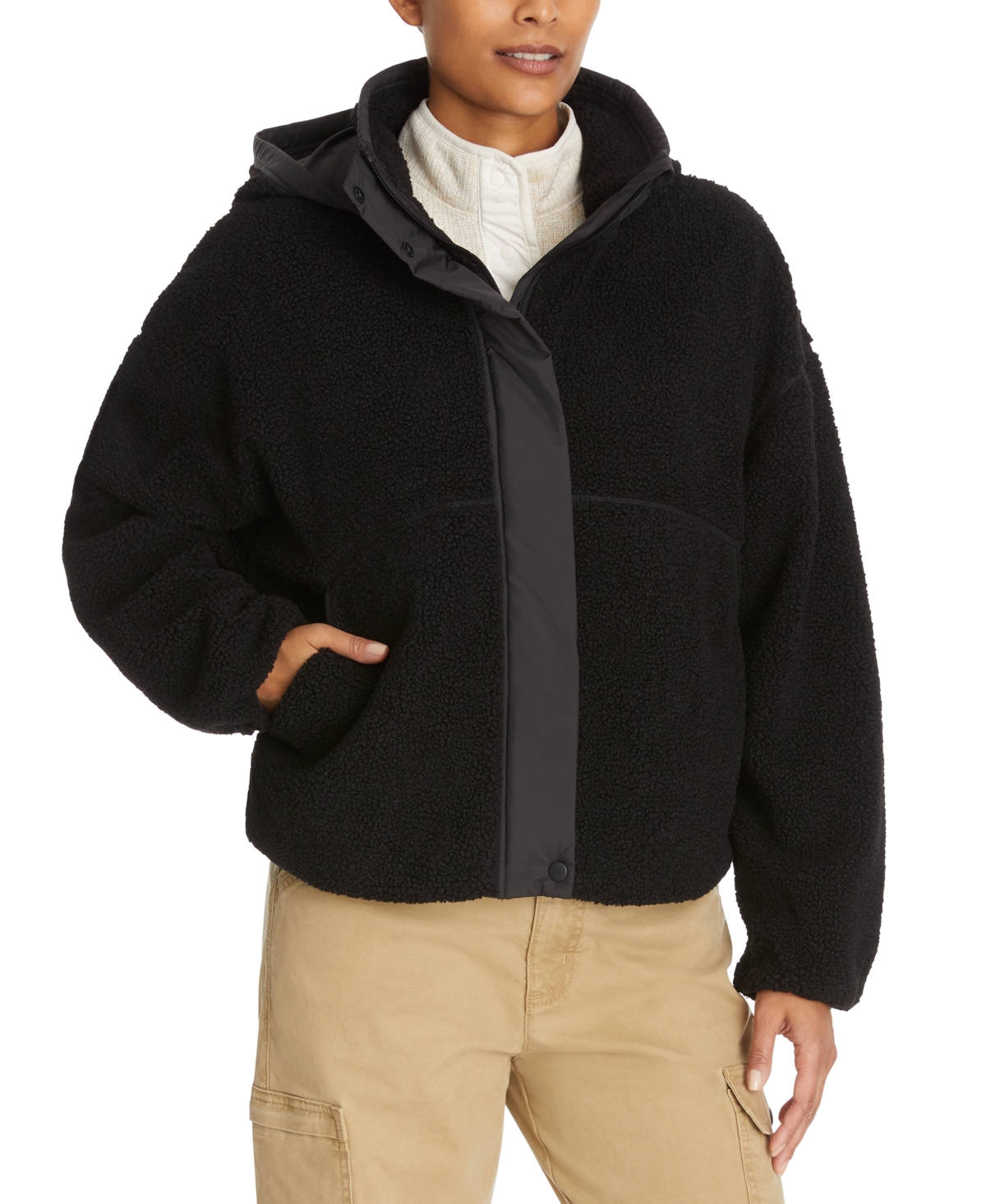 Women's Faux-Shearling Campfire Jacket - Cabernet
