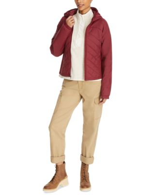 Женская стеганая куртка-пуховик BASS OUTDOOR с шевроном