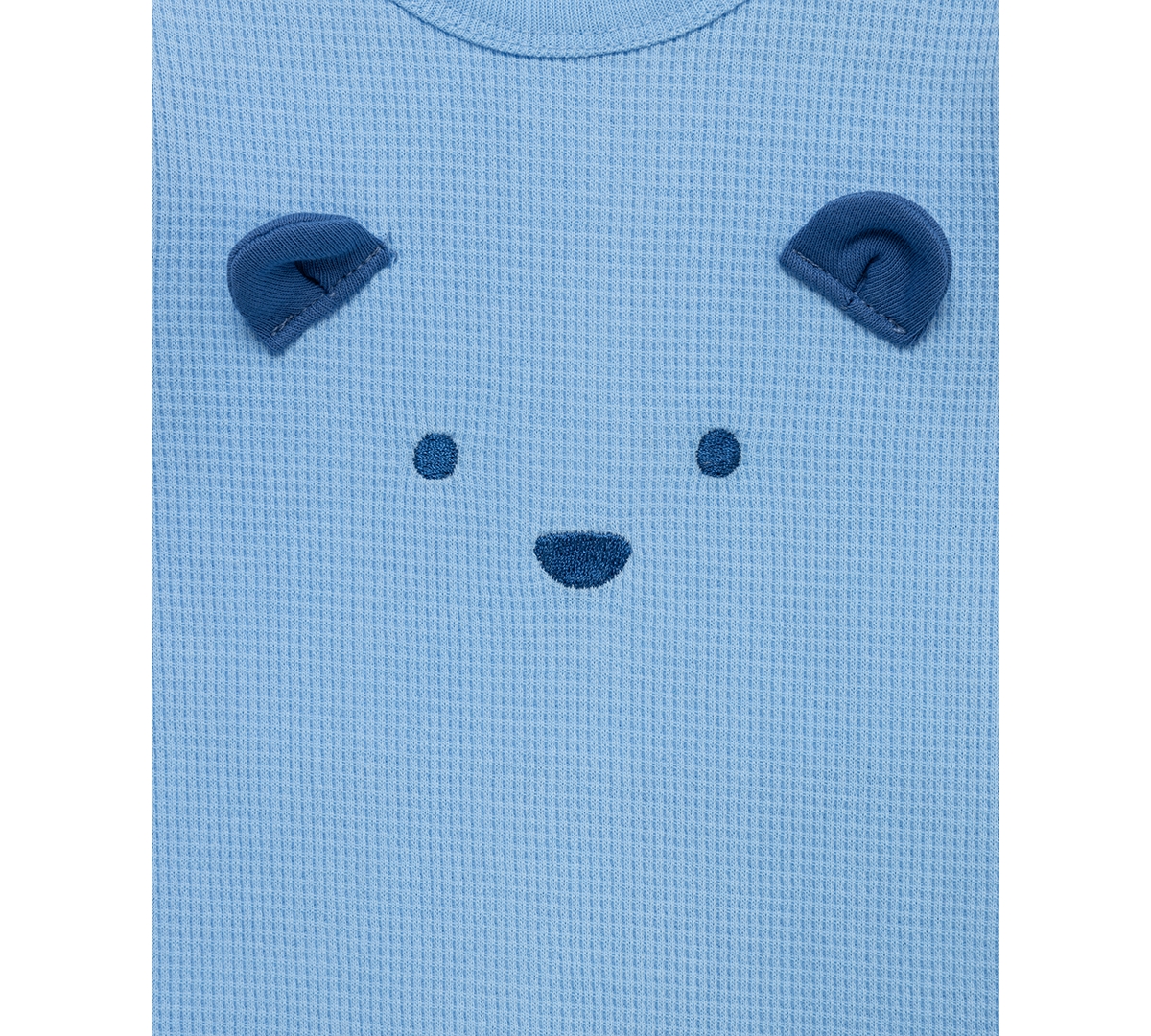 Little Me Baby Girls 3-Pc. Bear Waffle-Knit Sweatshirt, Sweatpants & Socks Set