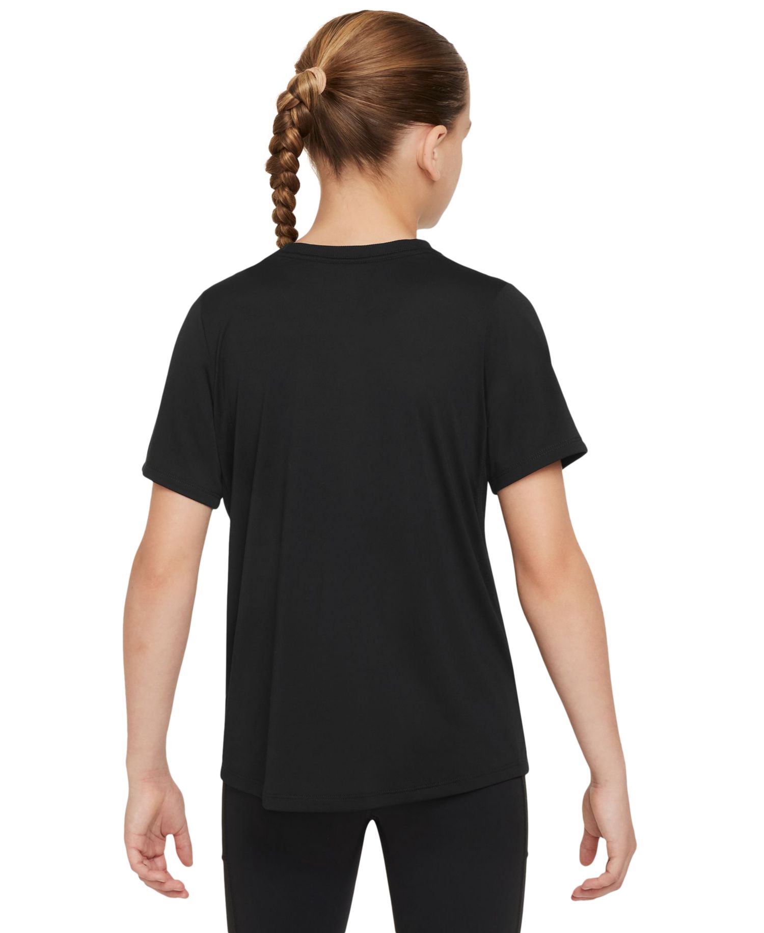 Приталенный топ Dri-FIT с коротким рукавом для больших девочек