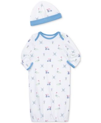 Baby Boys Cotton Golf Nightgown & Hat Set