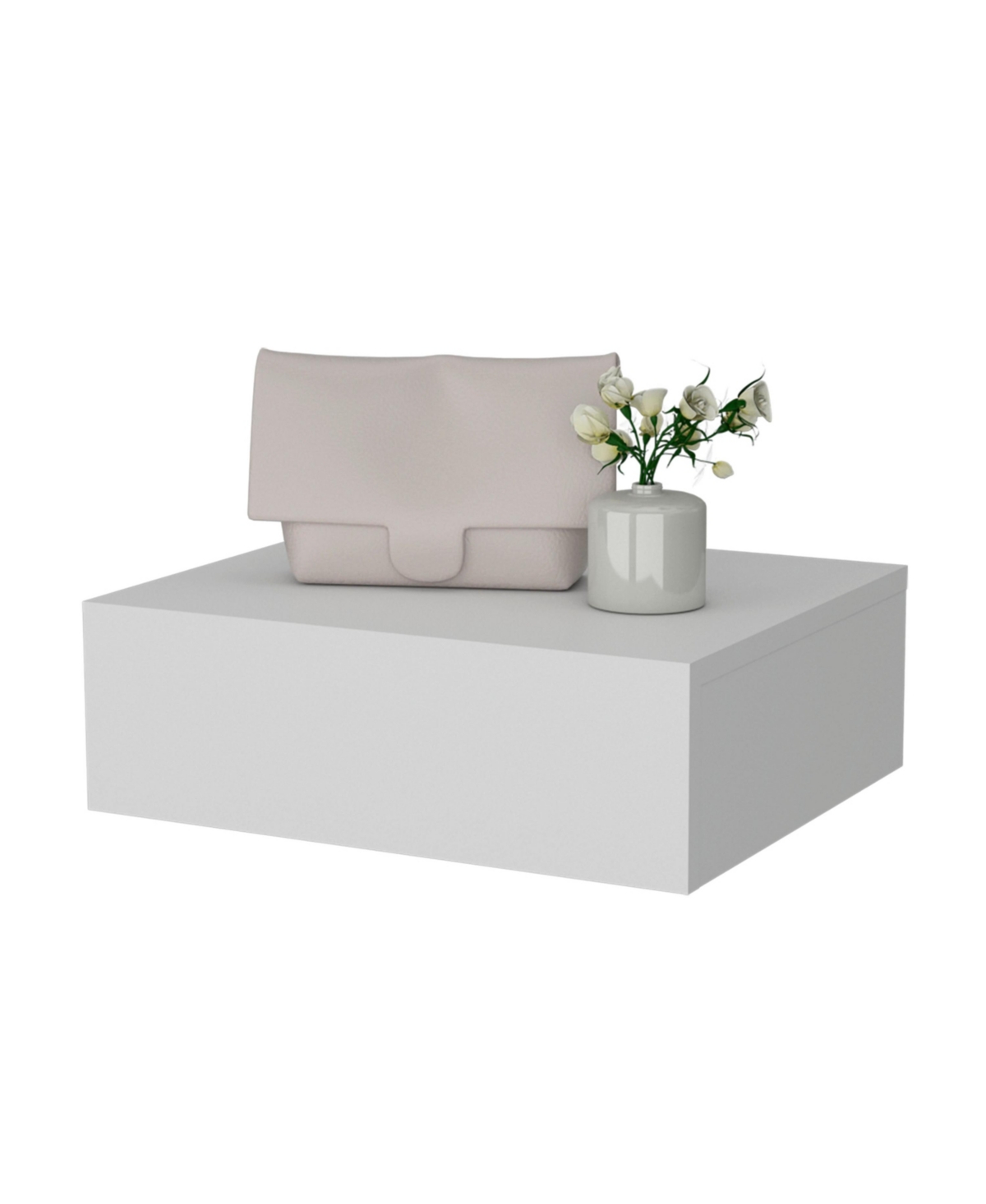 Fm Furniture Vienna Floating Nightstand, Sleek Wall-Mounted Design with Spacious Drawer Storage