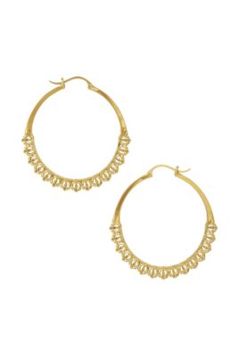 Calla Hoops Gold Medium