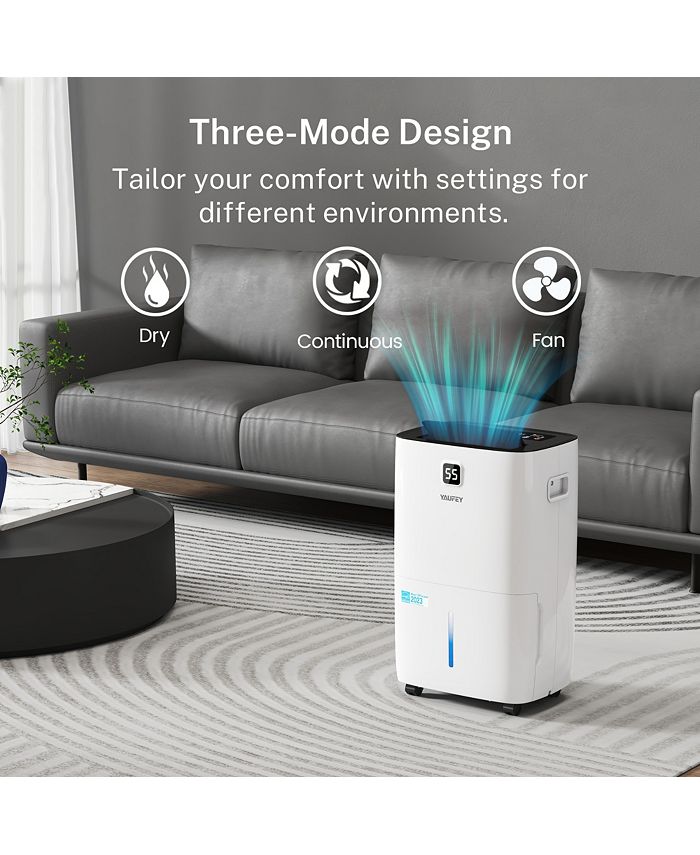 Waykar 150 Pint Energy Star Dehumidifier for Living Area & Basement up