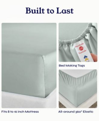 100% Extra Long Staple, 500 Thread Count Sateen Weave Sheet Set