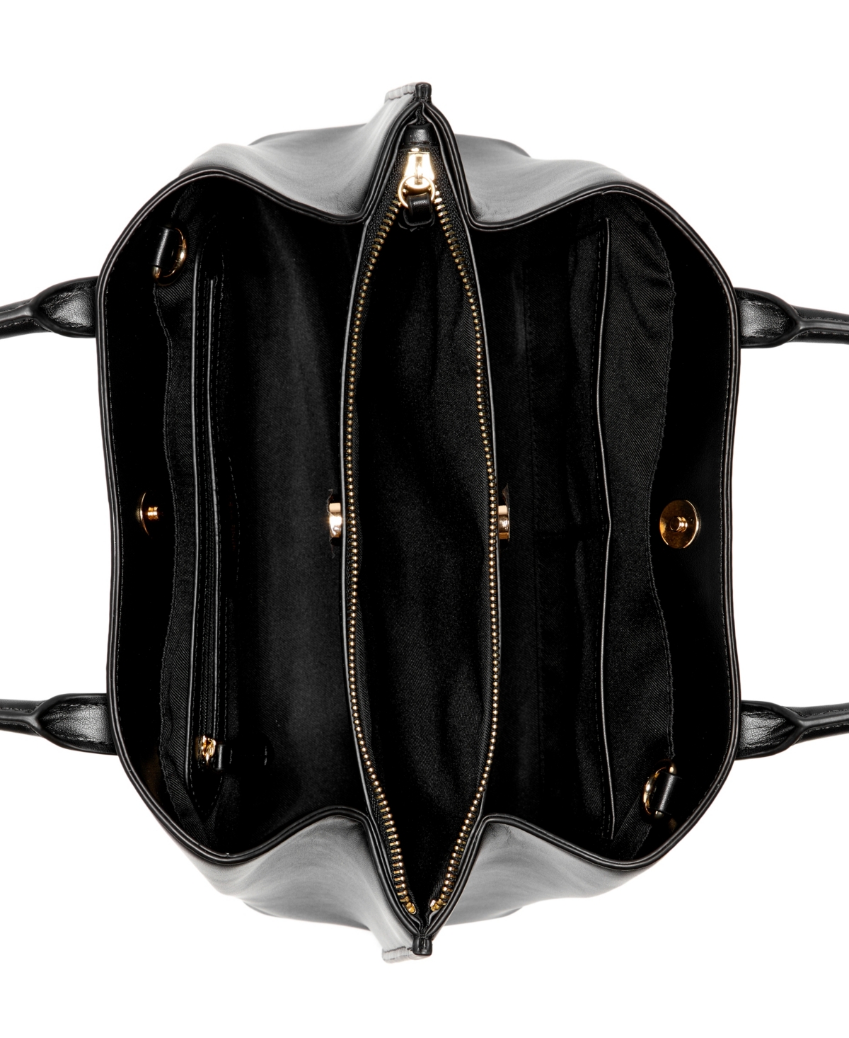 Nine West Leonel 3 Comp Satchel Bag In Black