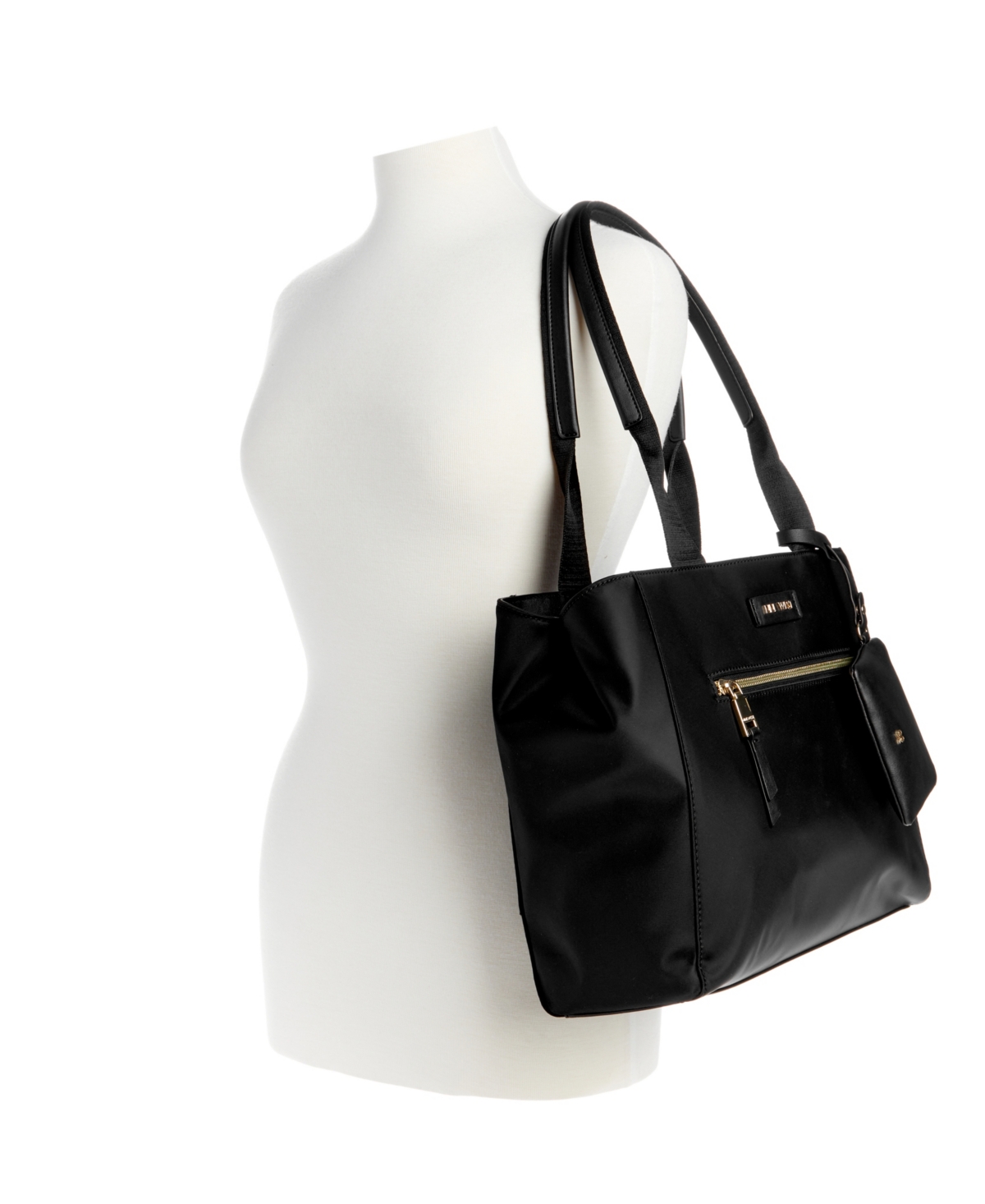 Shop Nine West Byron Tech Tote Bag In Black