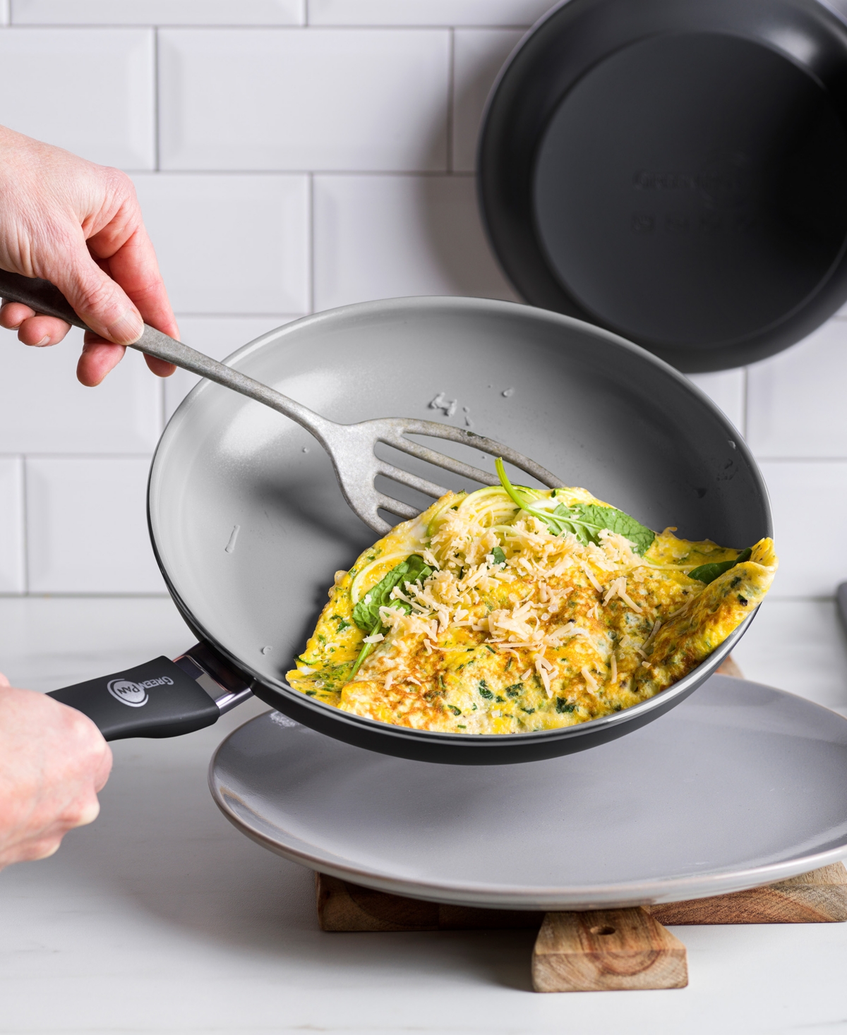 Greenpan Dover 2-piece Frypan Set In Taupe