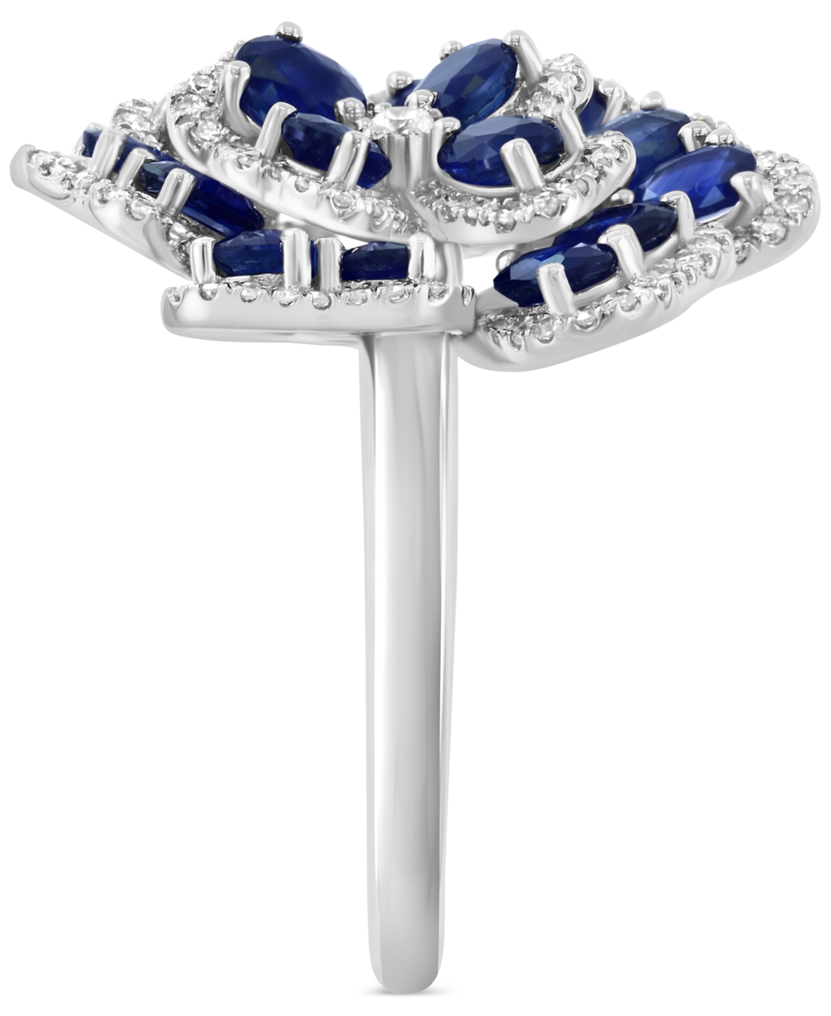 Effy Ruby (3-3/4 ct. t.w.) & Diamond (5/8 ct. t.w.) Flower Ring in 14k Rose Gold
