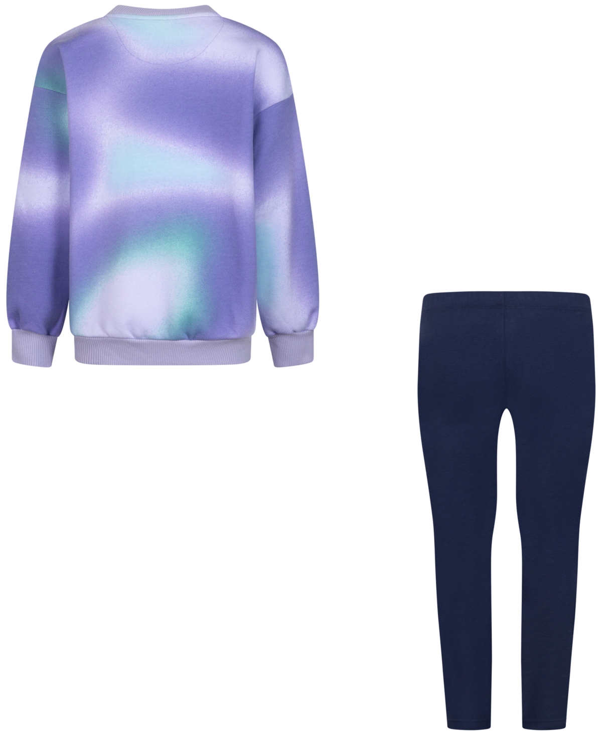 Nike Little Girls Solarized Crewneck Top & Leggings, 2-Piece Set - U90midnigh