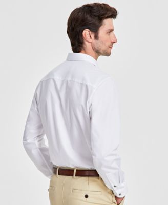 Men's Slim-Fit Solid Dress Shirt, Created for Macy's