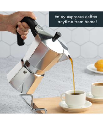 Aluminum Stovetop 9-Cup Espresso Maker